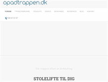 Tablet Screenshot of opadtrappen.dk